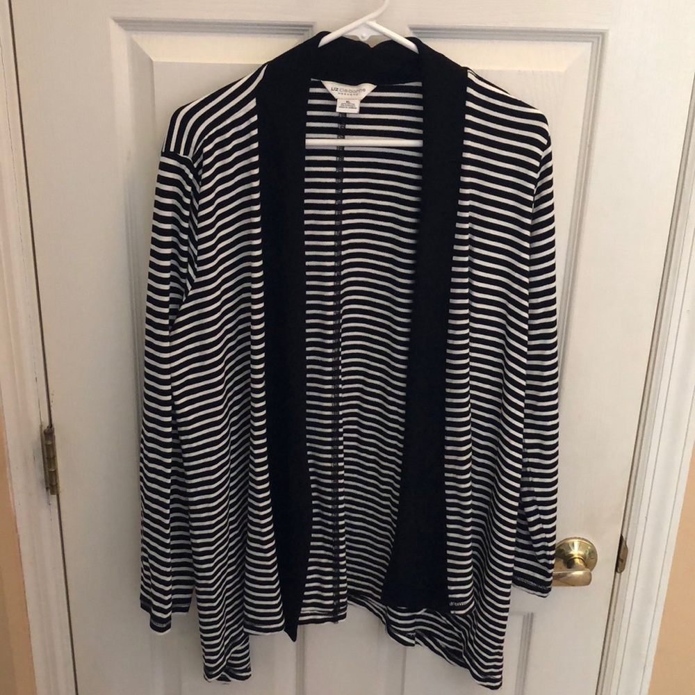 Liz Claiborne Drape & Open Front Cardigan Sz XL